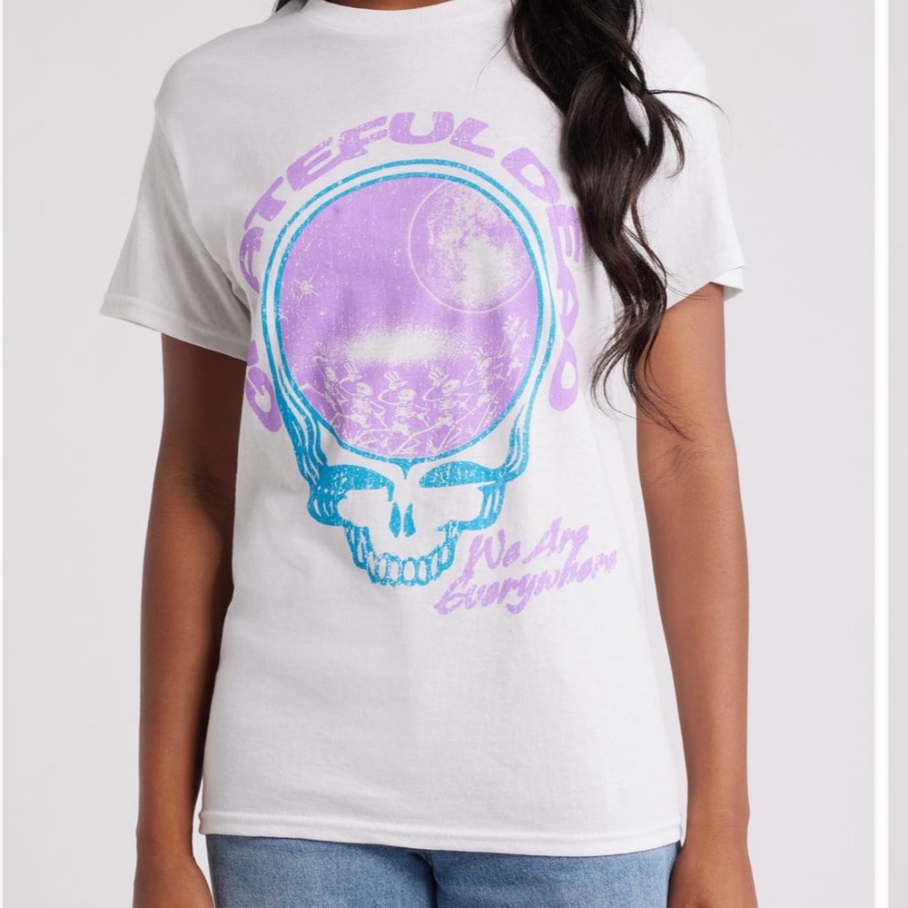 NWT Grateful Dead White Graphic T-Shirt XS
